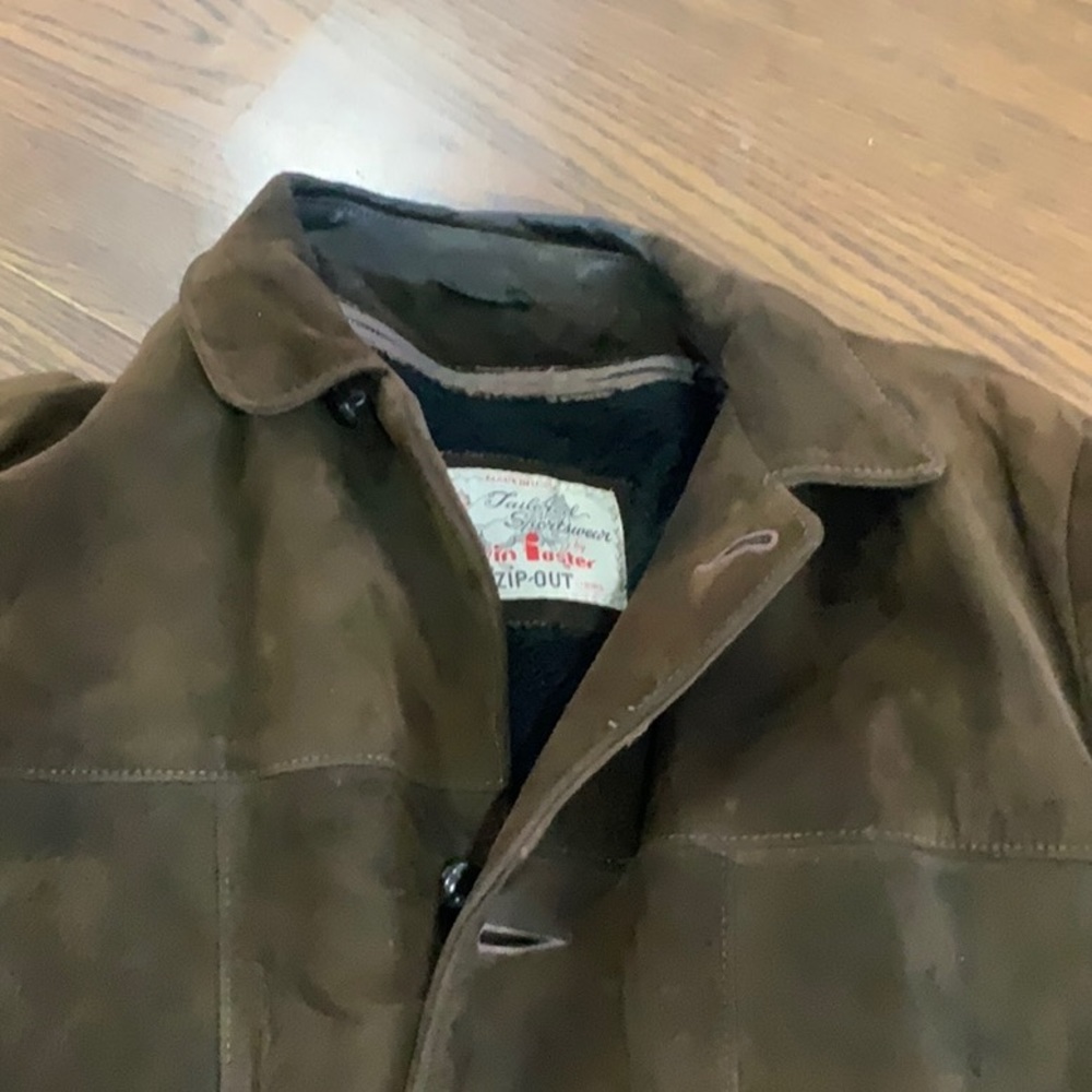 Vintage Brown Suede Leather Jack 42?